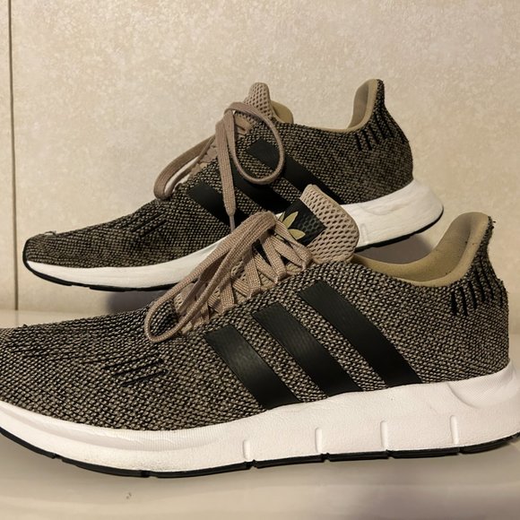 Mens ADIDAS Swift Sz 13 Black & Beige Originals Athletic Running Sneakers main image 7